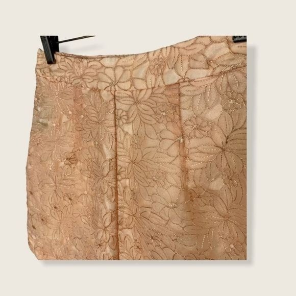 Topshop Floral Embroidered A Line Delicate Crocheted Lace Mini Skirt Small - Picture 6 of 12